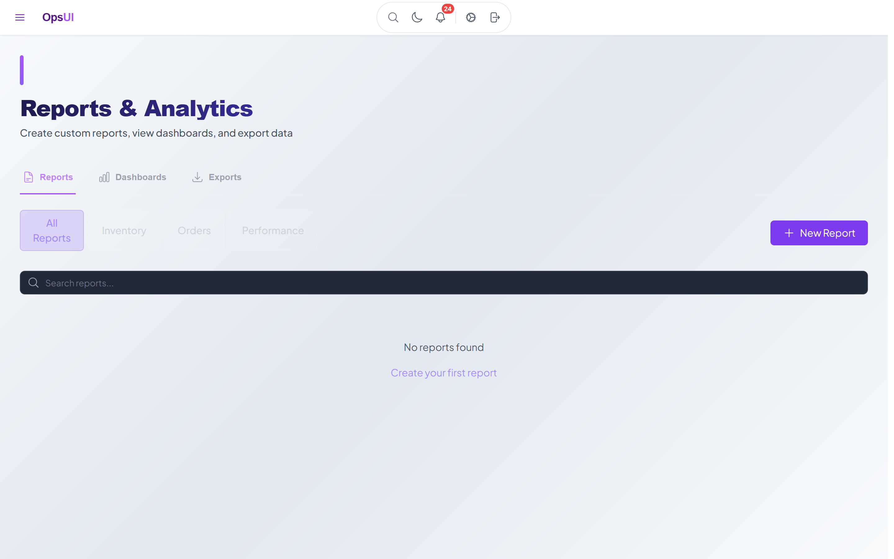 ML/AI Predictions module — OpsUI product screenshot